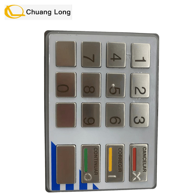 49216680764E Diebold ATM Diebold Opteva EPP5 BSC LGE ST STL Spanish Version Keyboard Diebold EPP 5 Keyboard 49-216680-764E