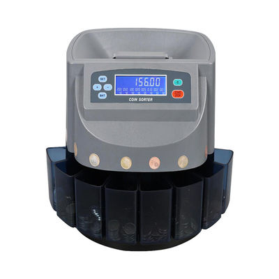 Easy Operation Bank Coin Sorter Machine 100 Watts Mutiple Denomination