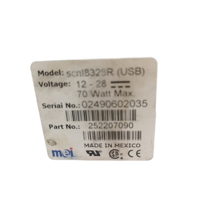MEI SC Advance Cash acceptor MEI SCNL8328R  Kiosk slot machine Bill Validator  USB cash retail machine