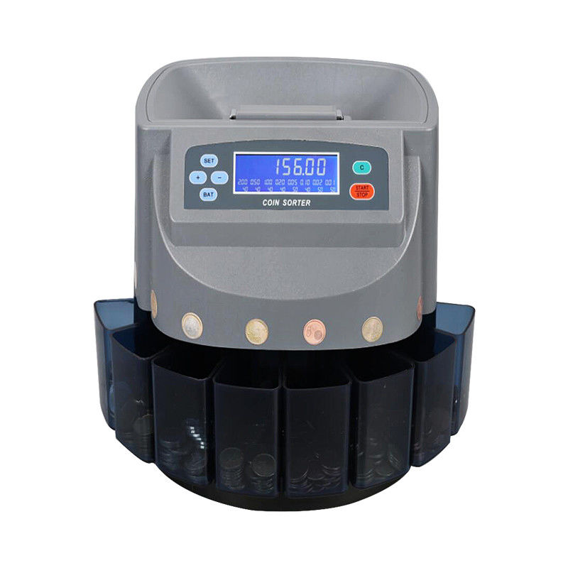Easy Operation Bank Coin Sorter Machine 100 Watts Mutiple Denomination