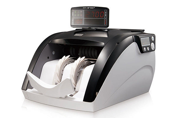 High Speed 2 Pockets Bank Exchange Usage Mixed Notes Counter Machine With Currency Detection