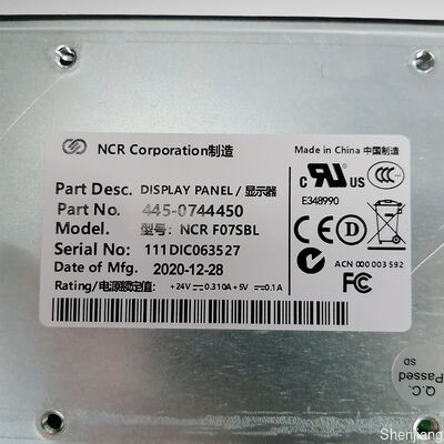 445-0744450 NCR FO7SBL DISPLAY PANEL NCR Parts List