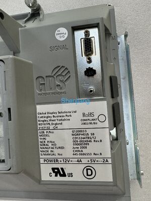 12.1 Inch Display G1200033 MORPHEUS SBCD12244TBS/12 009-0024946 0024946 NCR Parts List
