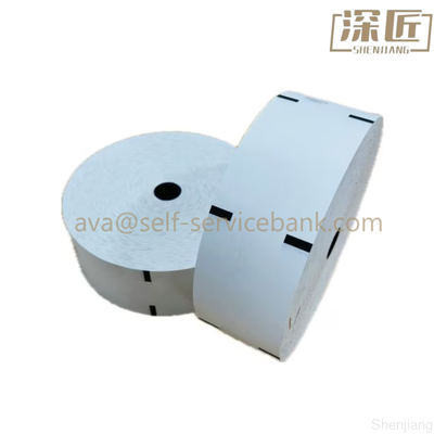 Diebold ATM Parts DN Series CS Series 3.15"W x 2,500' 01750393639 Thermal ATM Receipt Paper Black Image with Sense Marks