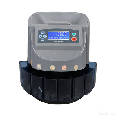 Easy Operation Bank Coin Sorter Machine 100 Watts Mutiple Denomination