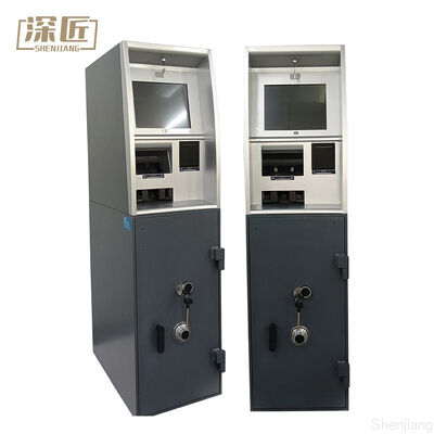 High Speed Note Validation LCD Touch Display Money Cash Deposit Machine