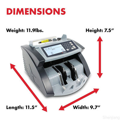 Top Loading Dual Cis Money Detector Mix Value Cash Money Counting Machine