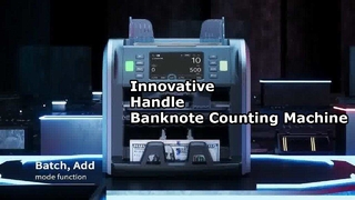 SJ-668 handle rechargeable banknote counting machine with serial number